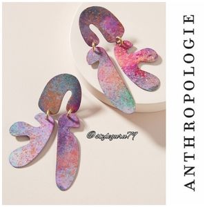 Anthropologie, Sibilia Tie-Dyed Drop Earrings